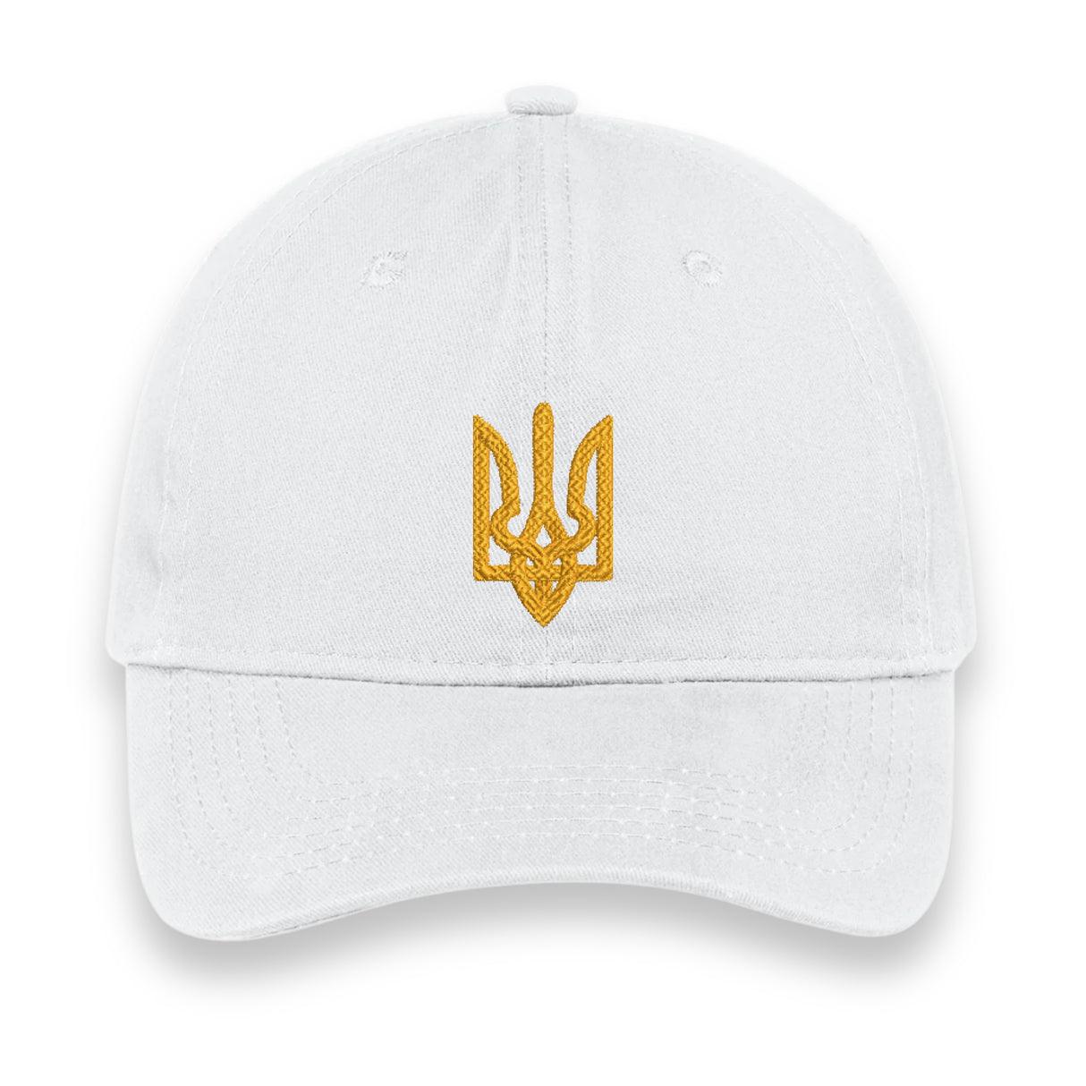 Ukrainian Tryzub Embroidered Hat, National Emblem Baseball Cap, Ukraine Symbol Gift, Patriotic Minimalist Design, Cultural Pride Accessory