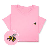 Bumblebee Embroidered T-Shirt, Cute Bee Shirt, Nature Lover Gift, Unisex Tee