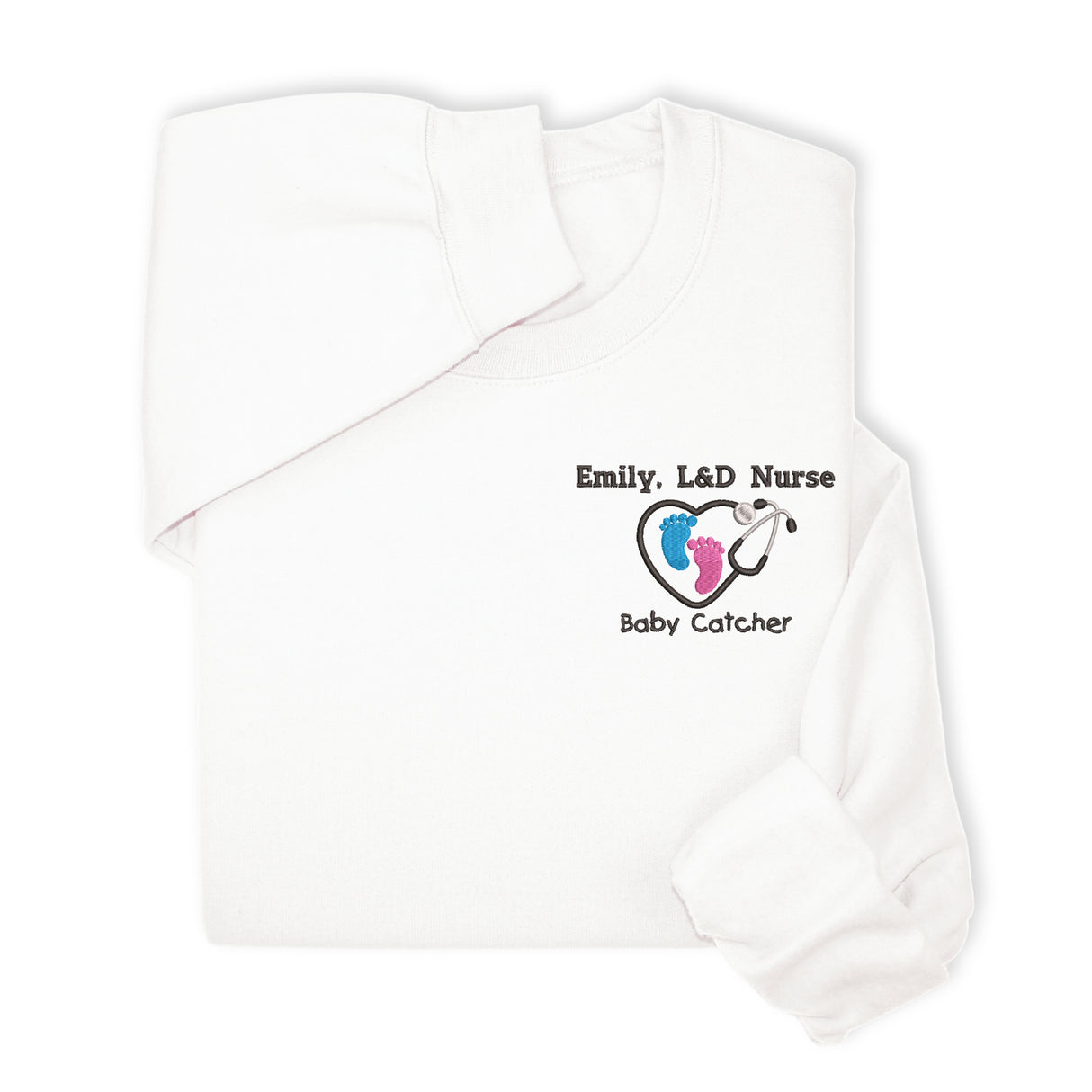 Personalized Medical 1/4 Zip Pullover, Hoodie, Sweatshirt  – Gift for NICU, Pediatric Nurse, Labor & Delivery or Baby Care Professionals