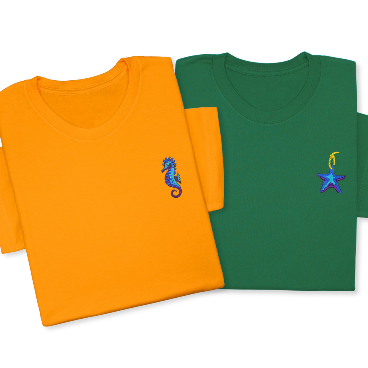 Custom Fish Embroidered T-Shirt, Tropical & Betta Fish Design, Ocean Lover Tee, Cute Marine Animal Shirt, Personalized Sea Life Gift Unisex