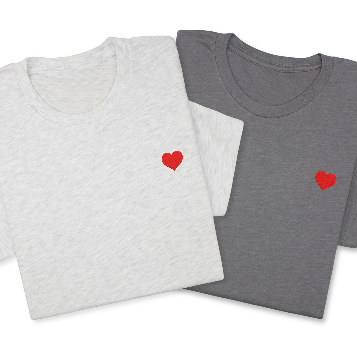 Mini Heart Embroidered T-Shirt with Custom Name, Personalized Valentine Shirt, Love Tee, Cute Gift for Her or Him