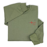 Custom Heartbeat Embroidered Hoodie, Sweatshirt & 1/4 Zip – Personalized Nurse Gift, Stethoscope Design, Medical Workwear