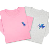 Custom Fish Embroidered T-Shirt, Tropical & Betta Fish Design, Ocean Lover Tee, Cute Marine Animal Shirt, Personalized Sea Life Gift Unisex