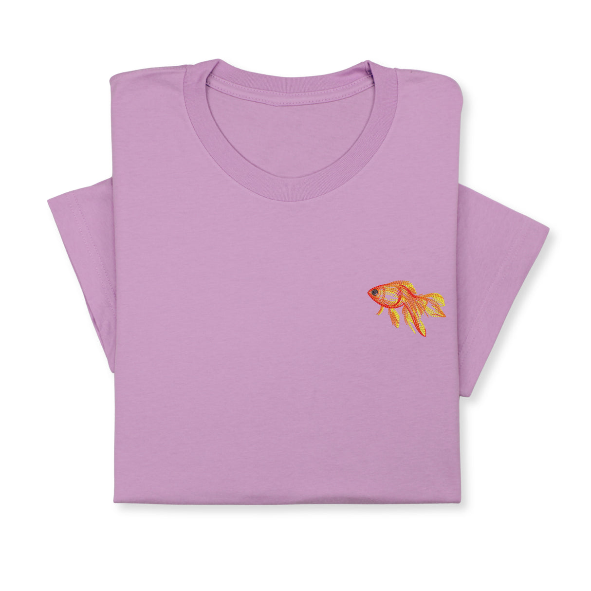 Goldfish Embroidered T-shirt Gift, Custom Embroidered Fish T-Shirt, Embroidered Goldfish Tee, Goldfish T-Shirt Unisex, Aquarist T-Shirt!