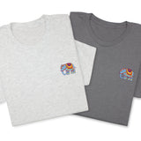 Colorful Elephant Embroidered T-Shirt, Boho Wildlife Design Tee, Whimsical Animal Gift, Artistic Nature  Shirt, Unique Embroidery Look