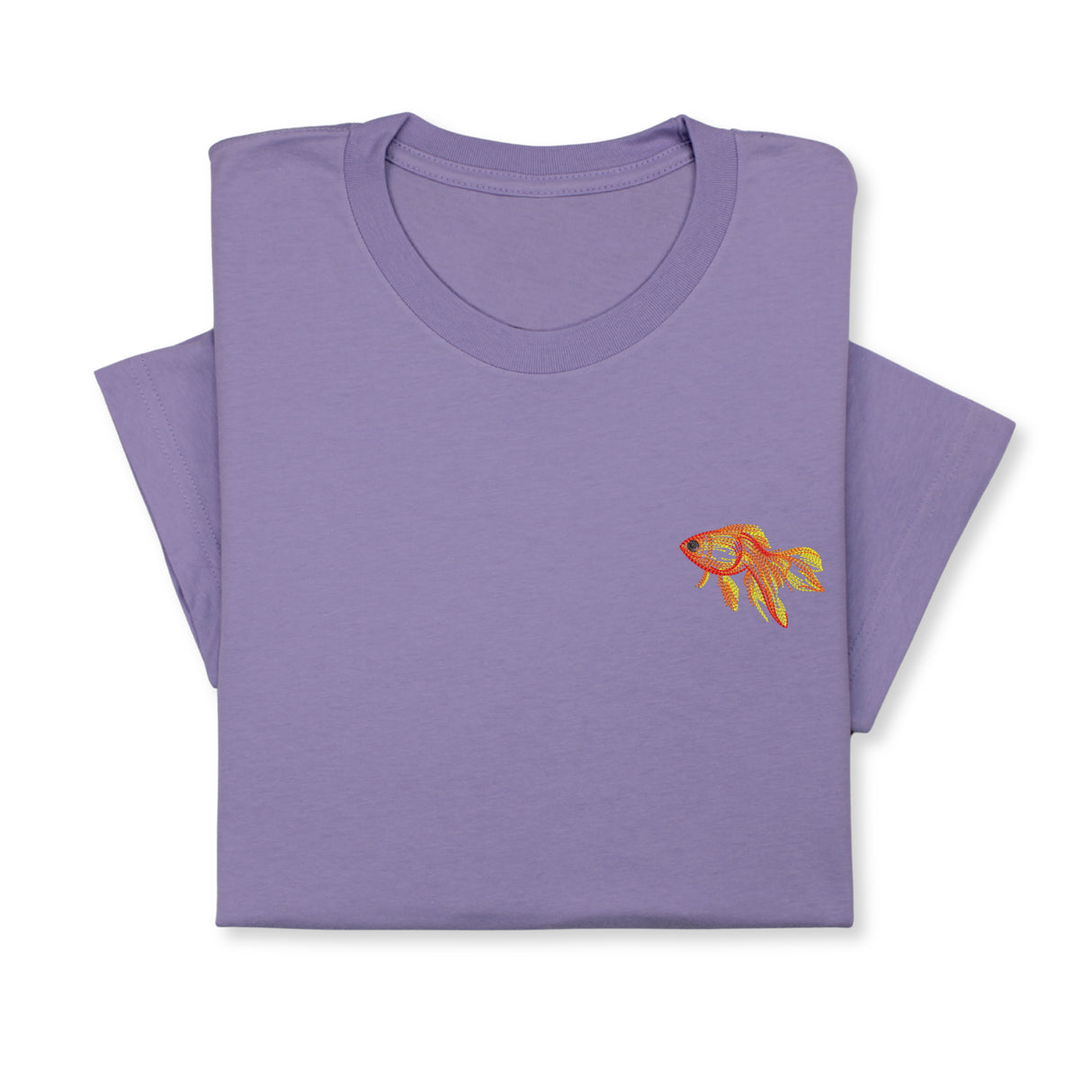 Goldfish Embroidered T-shirt Gift, Custom Embroidered Fish T-Shirt, Embroidered Goldfish Tee, Goldfish T-Shirt Unisex, Aquarist T-Shirt!