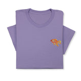 Goldfish Embroidered T-shirt Gift, Custom Embroidered Fish T-Shirt, Embroidered Goldfish Tee, Goldfish T-Shirt Unisex, Aquarist T-Shirt!