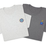 Custom Fish Embroidered T-Shirt, Tropical & Betta Fish Design, Ocean Lover Tee, Cute Marine Animal Shirt, Personalized Sea Life Gift Unisex