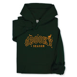 Spooky Season Embroidered Hoodie & Sweatshirt – Halloween Pullover, Cozy Fall Layer with Cat, Bats & Webs, Unisex October Gift