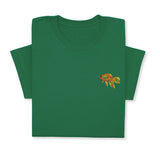 Goldfish Embroidered T-shirt Gift, Custom Embroidered Fish T-Shirt, Embroidered Goldfish Tee, Goldfish T-Shirt Unisex, Aquarist T-Shirt!