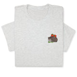 Embroidered Hedgehog T-Shirt  Cute Forest Animal Tee Gift Unisex