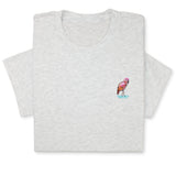 Pink Flamingo Embroidered T-shirt, Embroidered Flamingo T-shirt, Embroidered Bird T-shirt Unisex, Pink Flamingo T-Shirt Gift for Bird Lover!