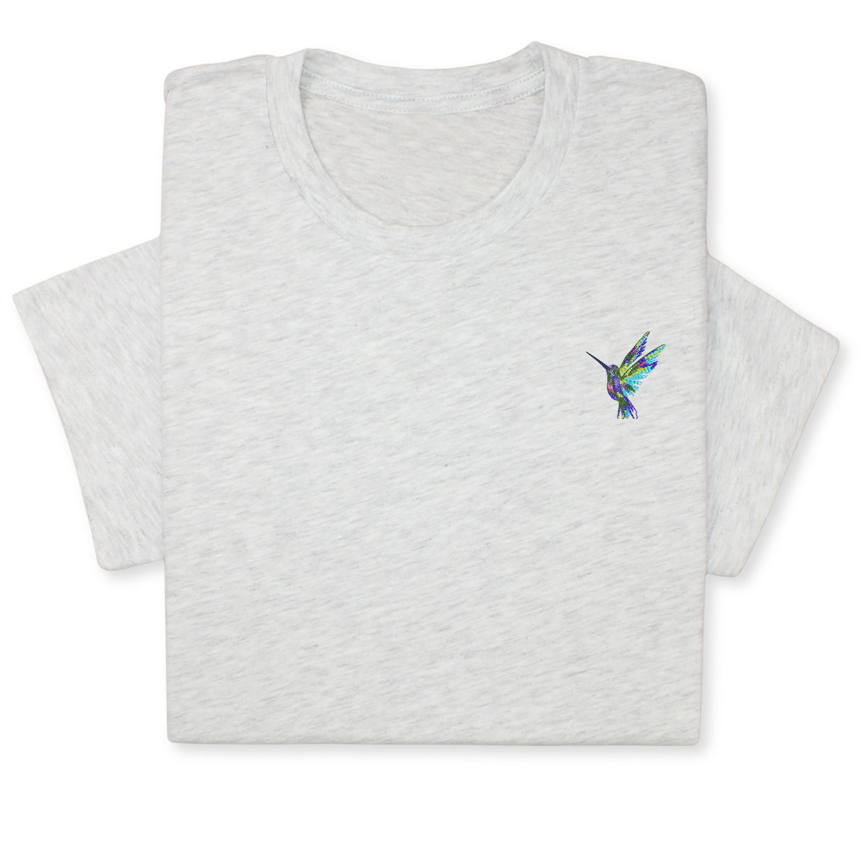 Hummingbird Embroidered T-shirt, Embroidered Bird T-shirt, Embroidered Bird Tee Crewneck Unisex, Cute Hummingbird T-shirt Gift for Friends!