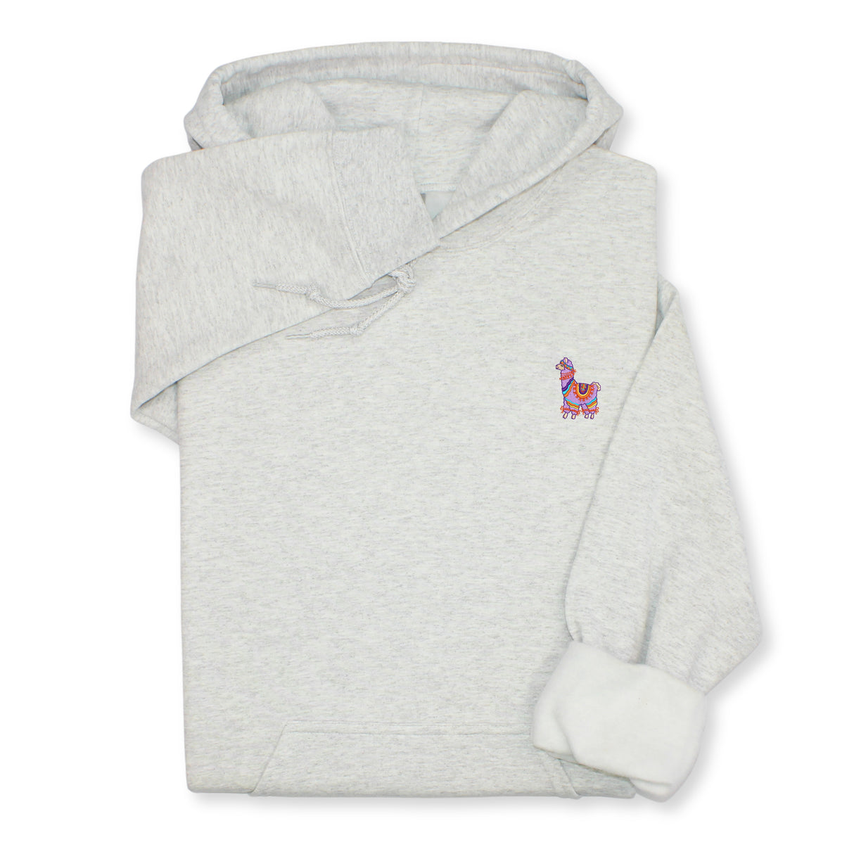 Colorful Llama Embroidered Hoodie & Sweatshirt, Cute Animal Lover Top, Fun Boho Style Gift, Unique Unisex Apparel for Her & Him