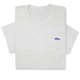 Tiny Fish Embroidered T-Shirt, Minimalist Aquatic Animal Tee, Small Fish Design Shirt, Ocean-Inspired Gift, Cute Sea Life Unisex Cotton Tee