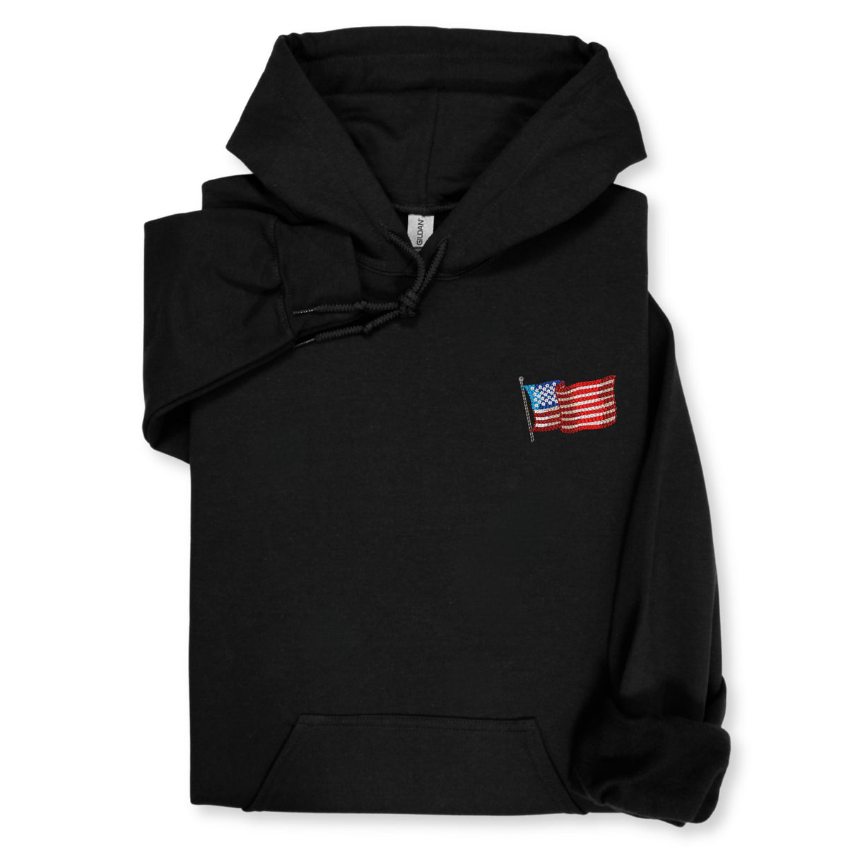American Flag Embroidered Hoodie & Sweatshirt, Patriotic USA Pride Gift, 4th of July Unisex Apparel, Independence Day Outfit