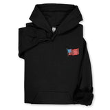 American Flag Embroidered Hoodie & Sweatshirt, Patriotic USA Pride Gift, 4th of July Unisex Apparel, Independence Day Outfit