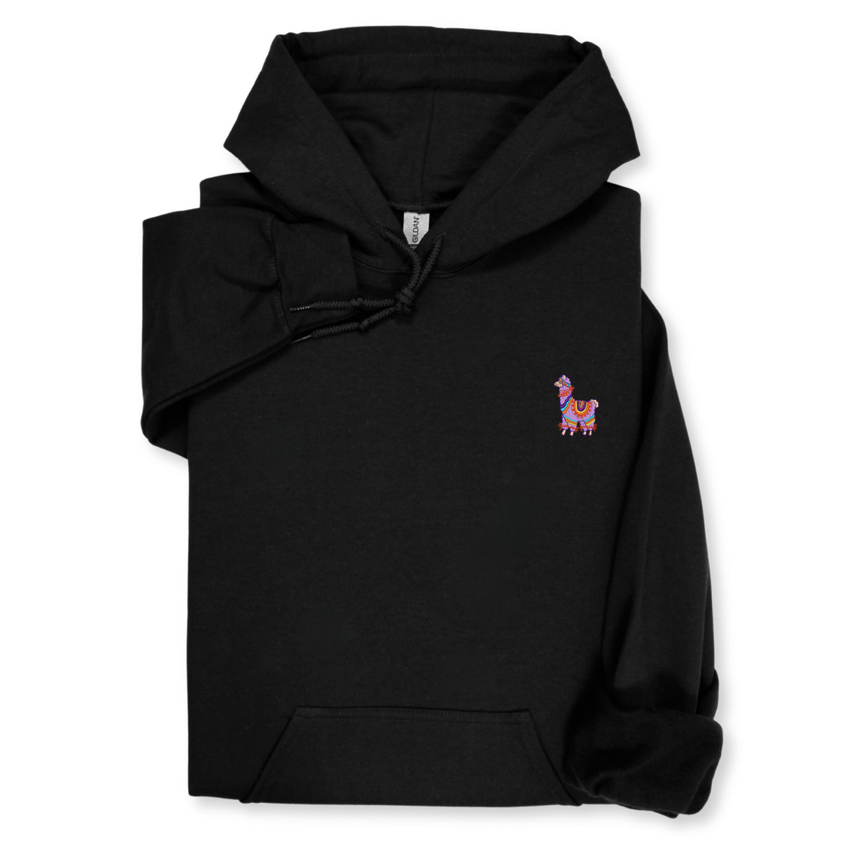 Colorful Llama Embroidered Hoodie & Sweatshirt, Cute Animal Lover Top, Fun Boho Style Gift, Unique Unisex Apparel for Her & Him