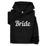 Bride Hoodie & Sweatshirt with Silver Thread Embroidery – Elegant Bridal Pullover, Diamond Detail, Bachelorette Gift, Wedding Morning Outfit