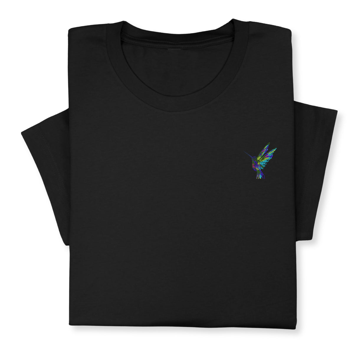 Hummingbird Embroidered T-shirt, Embroidered Bird T-shirt, Embroidered Bird Tee Crewneck Unisex, Cute Hummingbird T-shirt Gift for Friends!