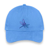 Embroidered Baseball Cap, Dragonfly Hat, Adjustable Cap with Dragonfly, Dragonfly Lover Gift Cap, Dragonfly Embroidered Cap, Dragonfly Cap.