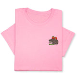 Embroidered Hedgehog T-Shirt  Cute Forest Animal Tee Gift Unisex