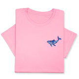 Blue Whale Embroidered Tee, Unisex Marine Life T-Shirt, Sea Life Whale T-Shirt, Ocean Gift for Sea Enthusiasts!