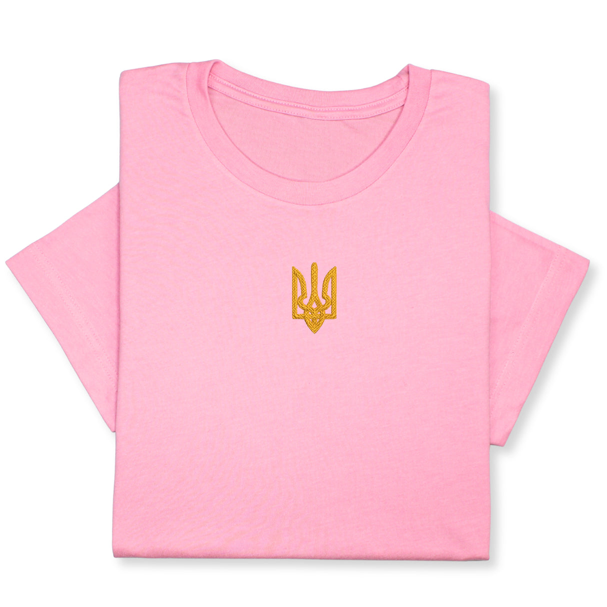 Custom Embroidered Ukrainian Coat of Arms T-Shirt - Patriotic Ukraine Emblem Tee, Handmade Heritage T-Shirt!