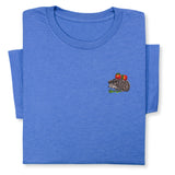 Embroidered Hedgehog T-Shirt  Cute Forest Animal Tee Gift Unisex