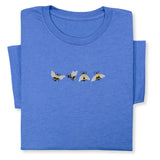 4 Bees Embroidered T-Shirt – Minimalist Insect Shirt, Cute Nature Tee, Bumblebee Lover Gift, Unisex Garden Shirt for Bee Fans & Nature Lovers