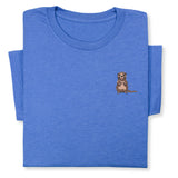 Otter Embroidered T-Shirt, Cute Animal Design Tee, Playful Wildlife Gift, Cozy Nature Inspired Shirt Whimsical Embroidery for Animal Lovers