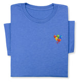 Rainbow Balloons Embroidered T-Shirt, Whimsical Party Tee, Colorful Festive Gift, Birthday Celebration Shirt, Fun Embroidery for All Ages