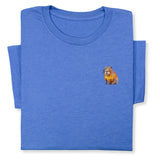 Funny Capybara Embroidered T-shirt Gift, Embroidered Capybara T-shirt Unisex, Capybara Crewneck, Cute Capybara Gift, Animal T-shirt