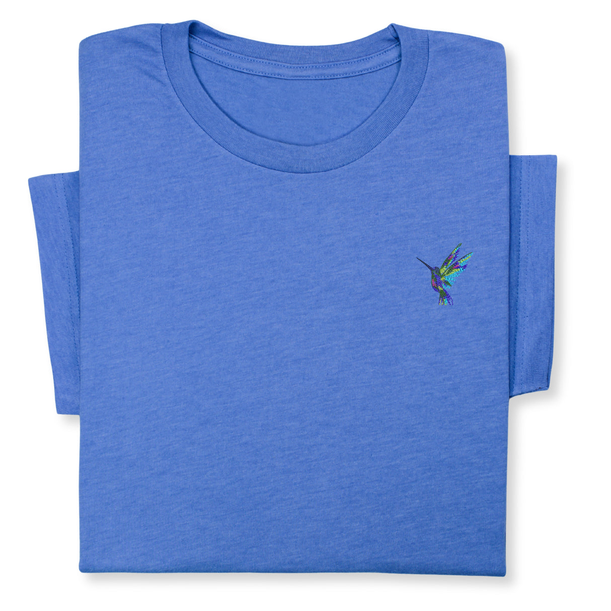 Hummingbird Embroidered T-shirt, Embroidered Bird T-shirt, Embroidered Bird Tee Crewneck Unisex, Cute Hummingbird T-shirt Gift for Friends!
