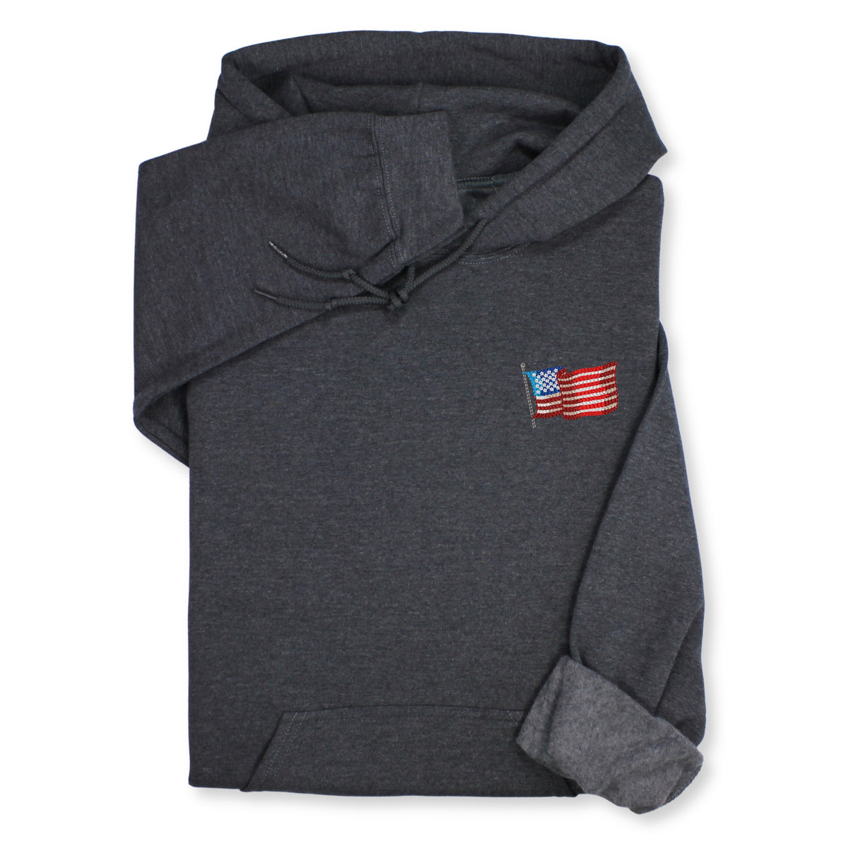 American Flag Embroidered Hoodie & Sweatshirt, Patriotic USA Pride Gift, 4th of July Unisex Apparel, Independence Day Outfit