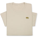 Colorful Bison Embroidered T-Shirt, Boho Western Buffalo Tee, Native American Style Shirt, Cowgirl Gift, Tribal Animal Design