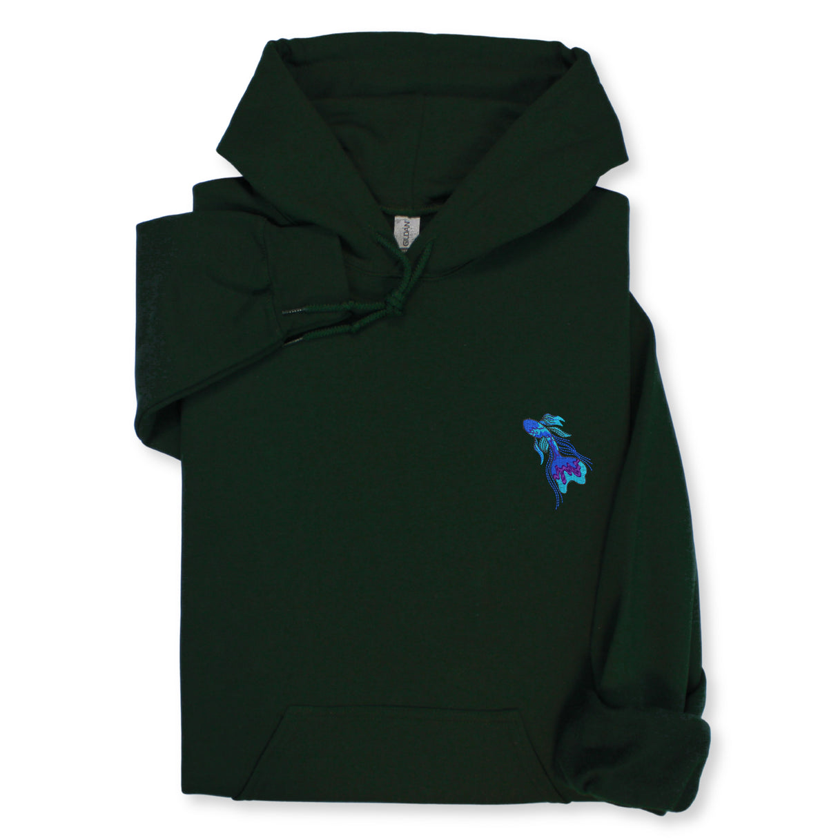 Ocean Life Embroidered Hoodie & Sweatshirt, Minimalist Marine Design, Coastal Aesthetic Pullover, Nautical Embroidery Unisex Gift