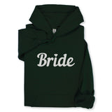 Bride Hoodie & Sweatshirt with Silver Thread Embroidery – Elegant Bridal Pullover, Diamond Detail, Bachelorette Gift, Wedding Morning Outfit