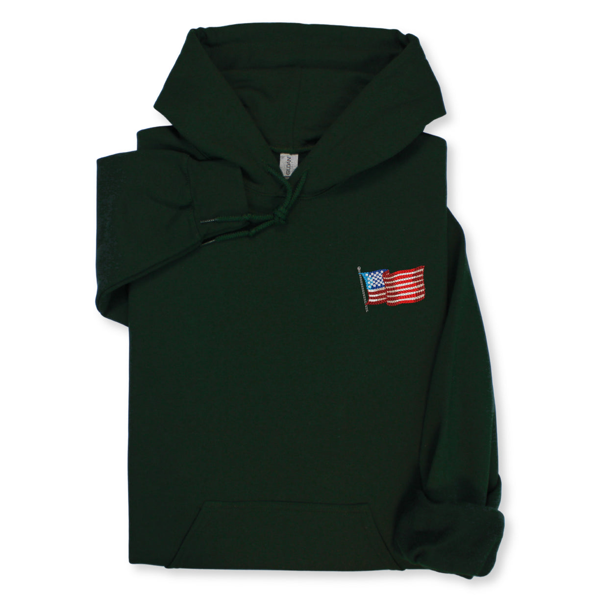American Flag Embroidered Hoodie & Sweatshirt, Patriotic USA Pride Gift, 4th of July Unisex Apparel, Independence Day Outfit