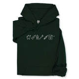 Custom Dental Embroidered Hoodie & Sweatshirt, Tooth Icons Design, Dentist Hygienist Gift, Dental Assistant Unisex Workwear