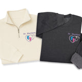 Personalized Medical 1/4 Zip Pullover, Hoodie, Sweatshirt  – Gift for NICU, Pediatric Nurse, Labor & Delivery or Baby Care Professionals