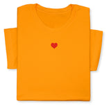 Mini Heart Embroidered T-Shirt with Custom Name, Personalized Valentine Shirt, Love Tee, Cute Gift for Her or Him