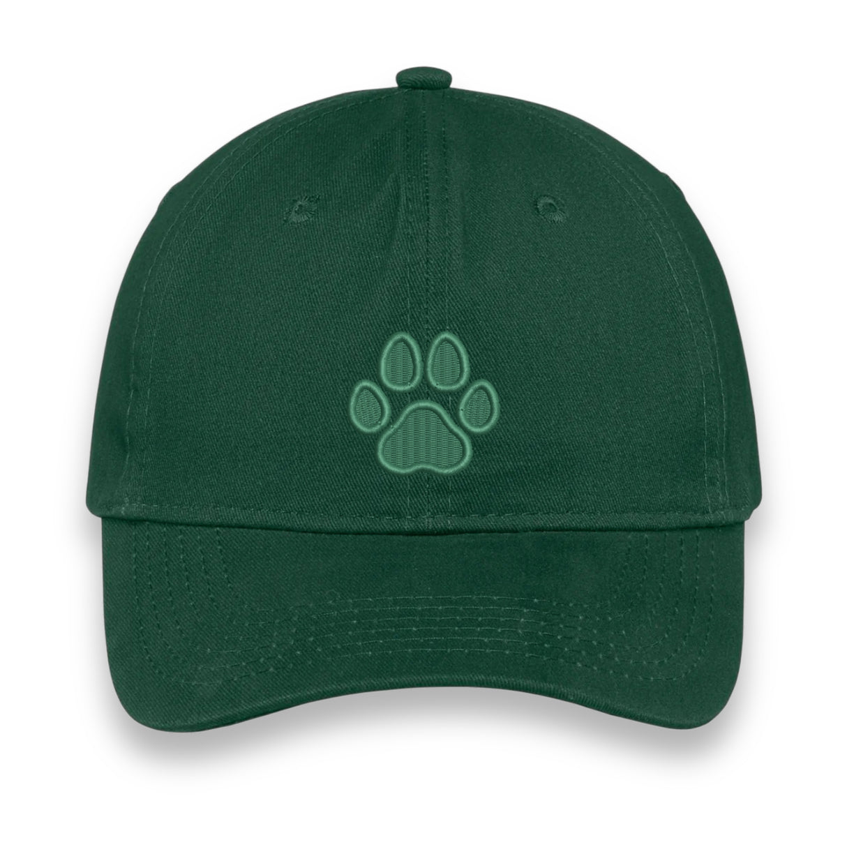 Custom Paw Print Embroidered Hat – Personalized Pet Lover Baseball Cap, Adjustable Unisex Gift for Dog & Cat Moms, Choose Your Thread Color