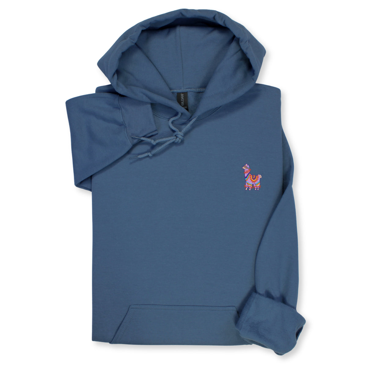 Colorful Llama Embroidered Hoodie & Sweatshirt, Cute Animal Lover Top, Fun Boho Style Gift, Unique Unisex Apparel for Her & Him