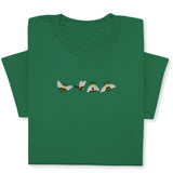 4 Bees Embroidered T-Shirt – Minimalist Insect Shirt, Cute Nature Tee, Bumblebee Lover Gift, Unisex Garden Shirt for Bee Fans & Nature Lovers
