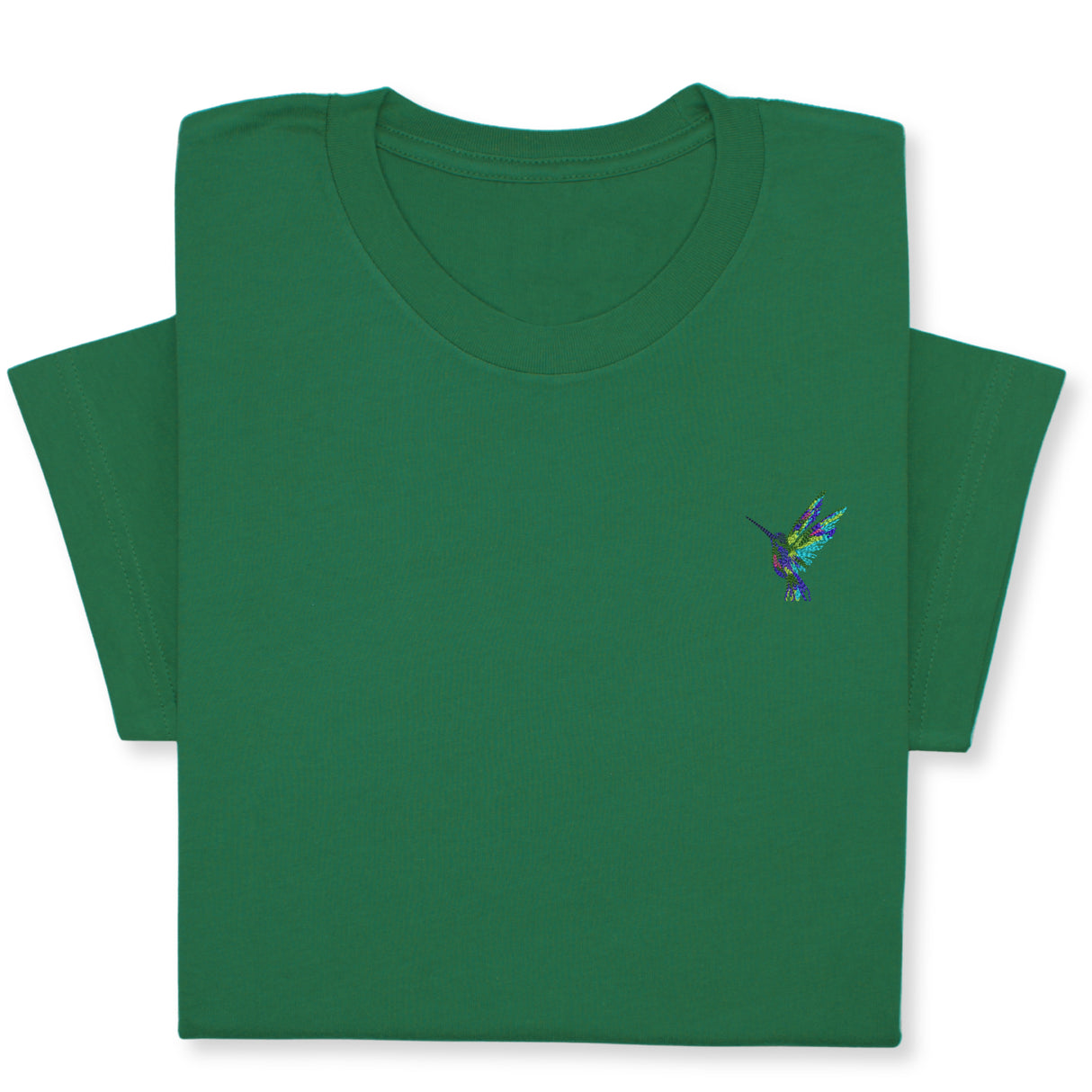 Hummingbird Embroidered T-shirt, Embroidered Bird T-shirt, Embroidered Bird Tee Crewneck Unisex, Cute Hummingbird T-shirt Gift for Friends!