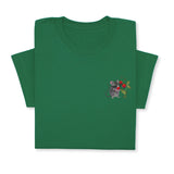Mouse & Berry Embroidered T-Shirt, Cute Garden Animal Tee, Whimsical Nature Shirt, Funny Rodent Embroidery Gift for Her & Him