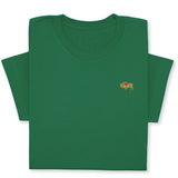Colorful Bison Embroidered T-Shirt, Boho Western Buffalo Tee, Native American Style Shirt, Cowgirl Gift, Tribal Animal Design