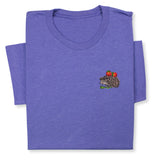 Embroidered Hedgehog T-Shirt  Cute Forest Animal Tee Gift Unisex