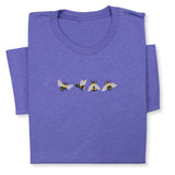 4 Bees Embroidered T-Shirt – Minimalist Insect Shirt, Cute Nature Tee, Bumblebee Lover Gift, Unisex Garden Shirt for Bee Fans & Nature Lovers